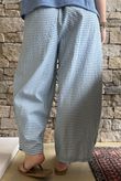 Arbi Gingham 7/8 Barrel Pant Denim